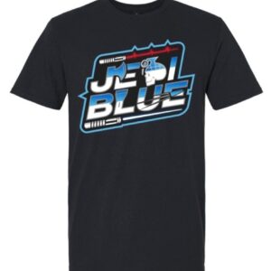 Black JEDI BLUE T-Shirt